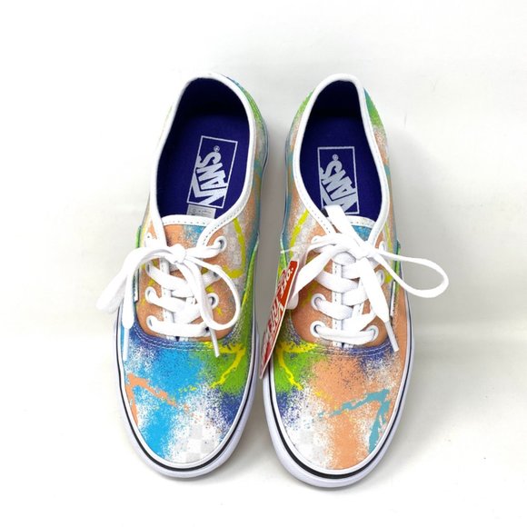 VANS Women's Size VN0A348A40L Authentic Retro Mart Multicolor Canvas Sneakers - Picture 7 of 10